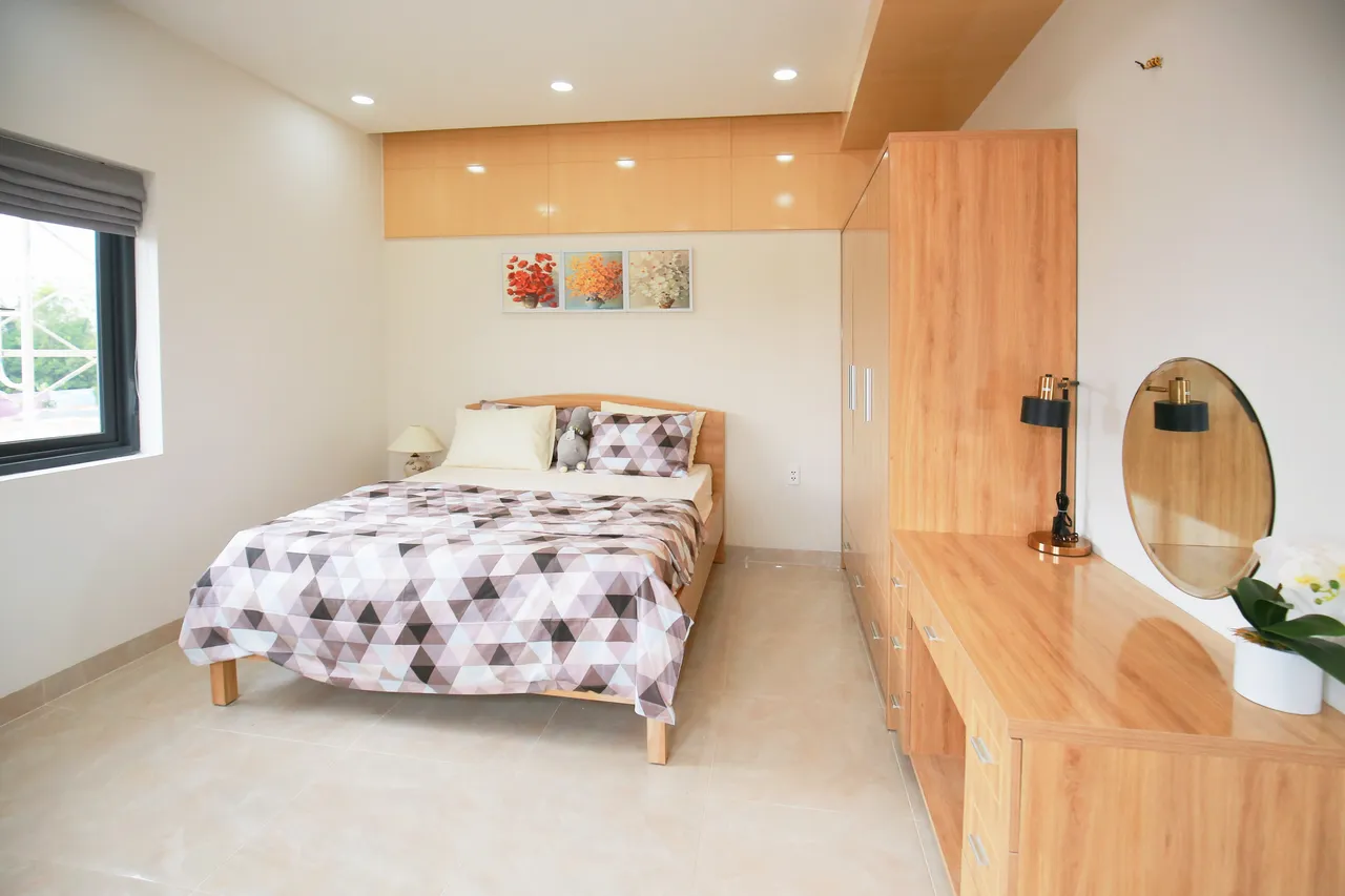Hoàn thiện nội thất phòng ngủ Nhà mẫu dự án Thành Đô, Cần Thơ phong cách Bắc Âu Scandinavian