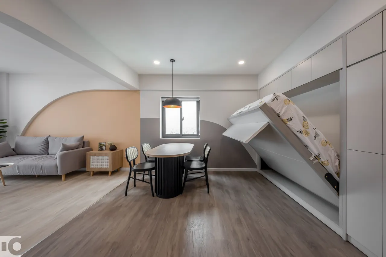 Hoàn thiện nội thất phòng ăn Căn hộ chung cư An Lộc phong cách Tối giản Minimalist