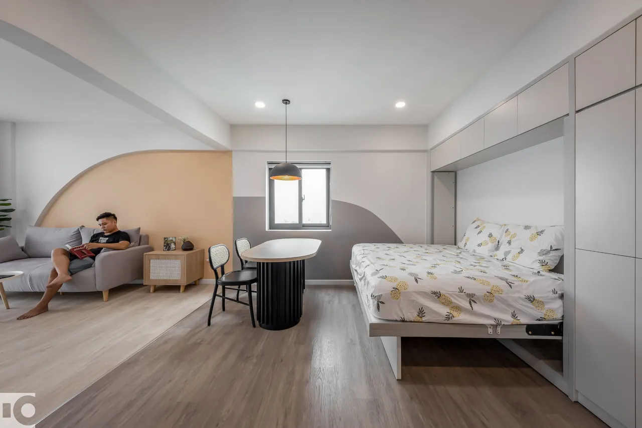 Hoàn thiện nội thất phòng ăn Căn hộ chung cư An Lộc phong cách Tối giản Minimalist