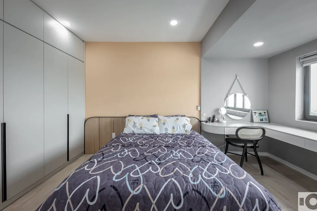 Hoàn thiện nội thất phòng ngủ Căn hộ chung cư An Lộc phong cách Tối giản Minimalist