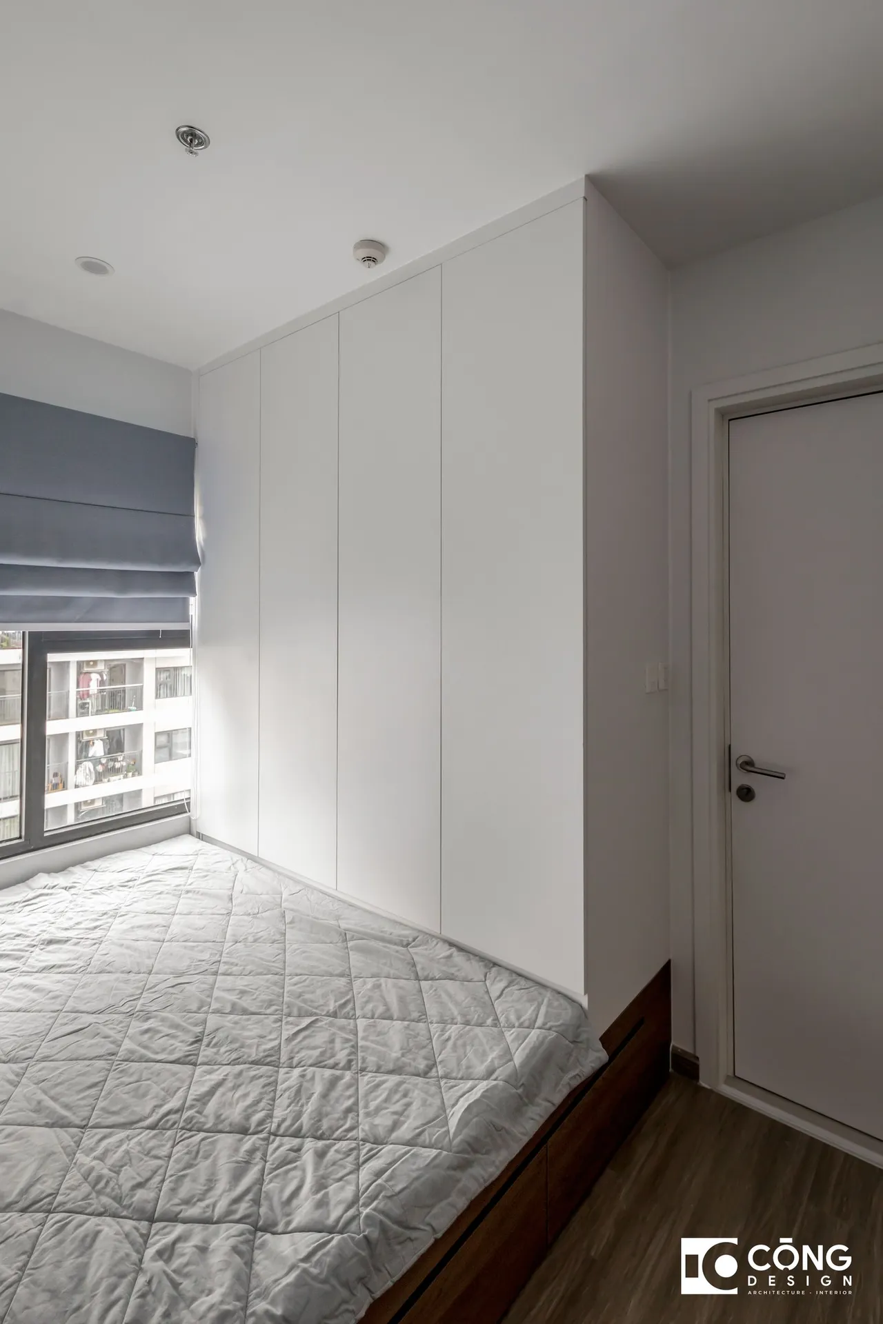 Hoàn thiện nội thất phòng ngủ master Căn hộ S503 Vinhomes Grand Park phong cách Tối giản Minimalist