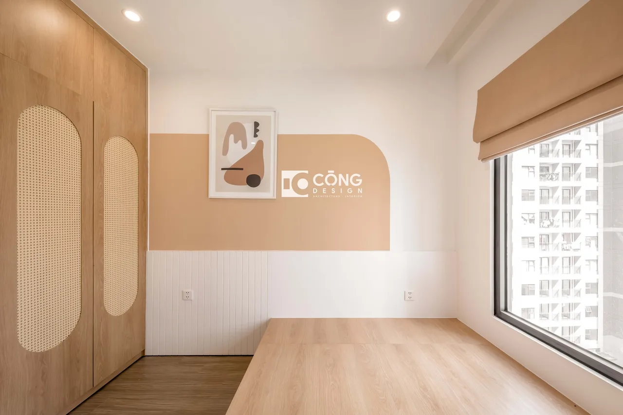 Hoàn thiện nội thất phòng ngủ Căn hộ S1001 Vinhomes Grand Park phong cách Tối giản Minimalist