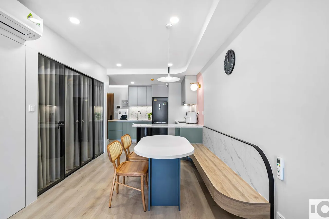 Hoàn thiện nội thất phòng ăn Căn hộ G23 Saigon South Residences phong cách Tối giản Minimalist