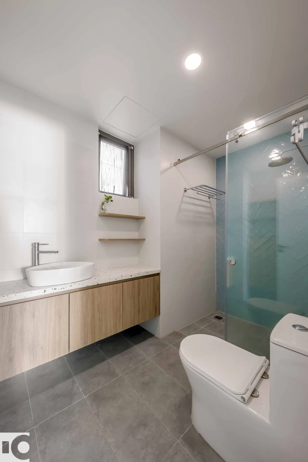 Hoàn thiện nội thất phòng tắm, nhà vệ sinh Căn hộ E04 Saigon South Residences phong cách Tối giản Minimalist