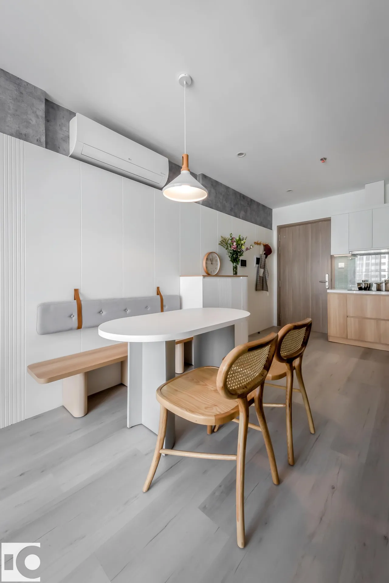 Hoàn thiện nội thất phòng ăn Căn hộ S107 Vinhomes Grand Park phong cách Tối giản Minimalist