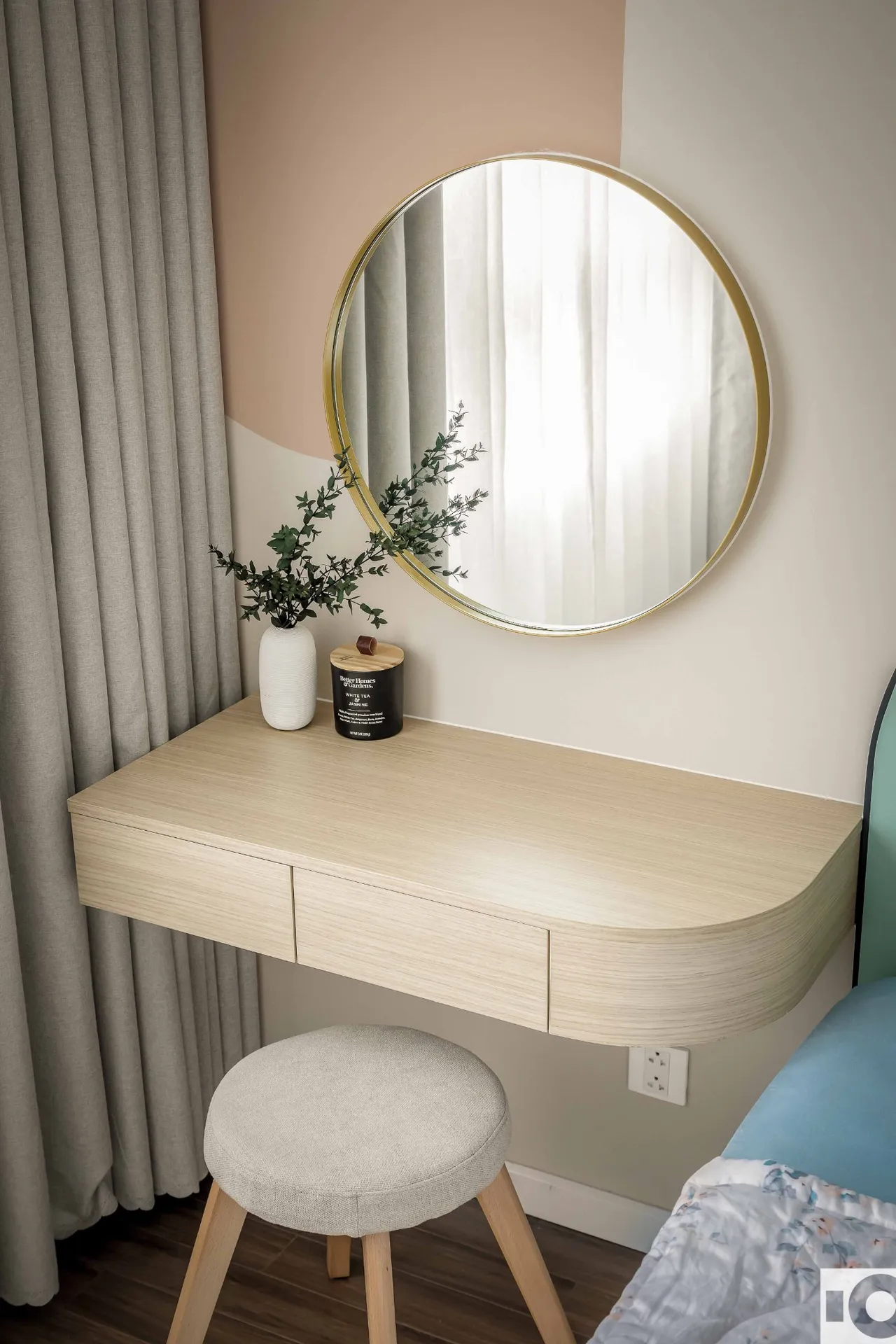 Hoàn thiện nội thất phòng ngủ master Căn hộ The Riviera Point Quận 7 phong cách Tối giản Minimalist, phong cách Color Block