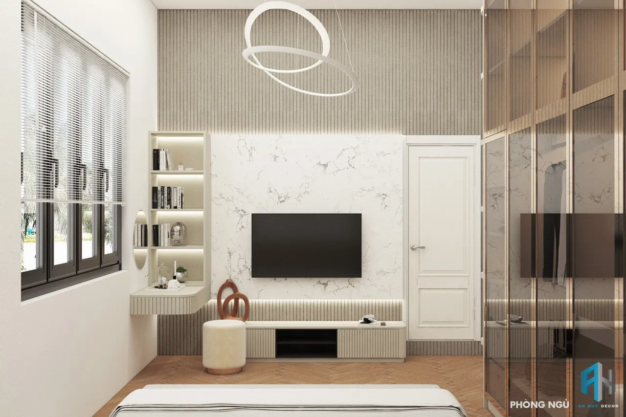 Concept nội thất phòng ngủ Nhà phố Cai Lậy, Tiền Giang phong cách Hiện đại Modern