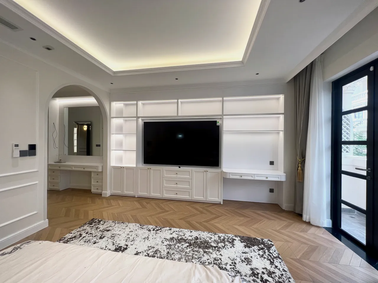 Hoàn thiện nội thất phòng ngủ Nhà phố Cityland Gò Vấp phong cách Tân cổ điển Neo Classic