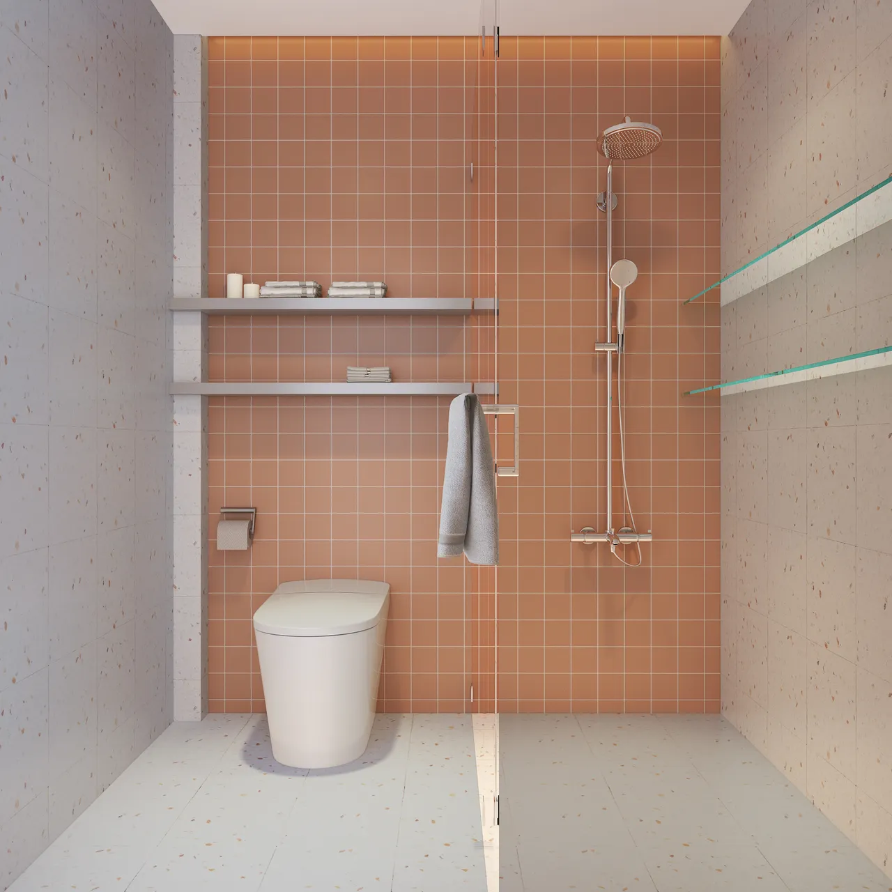  Phòng tắm - Nhà phố Thủ Đức - Phong cách Color Block + Scandinavian 