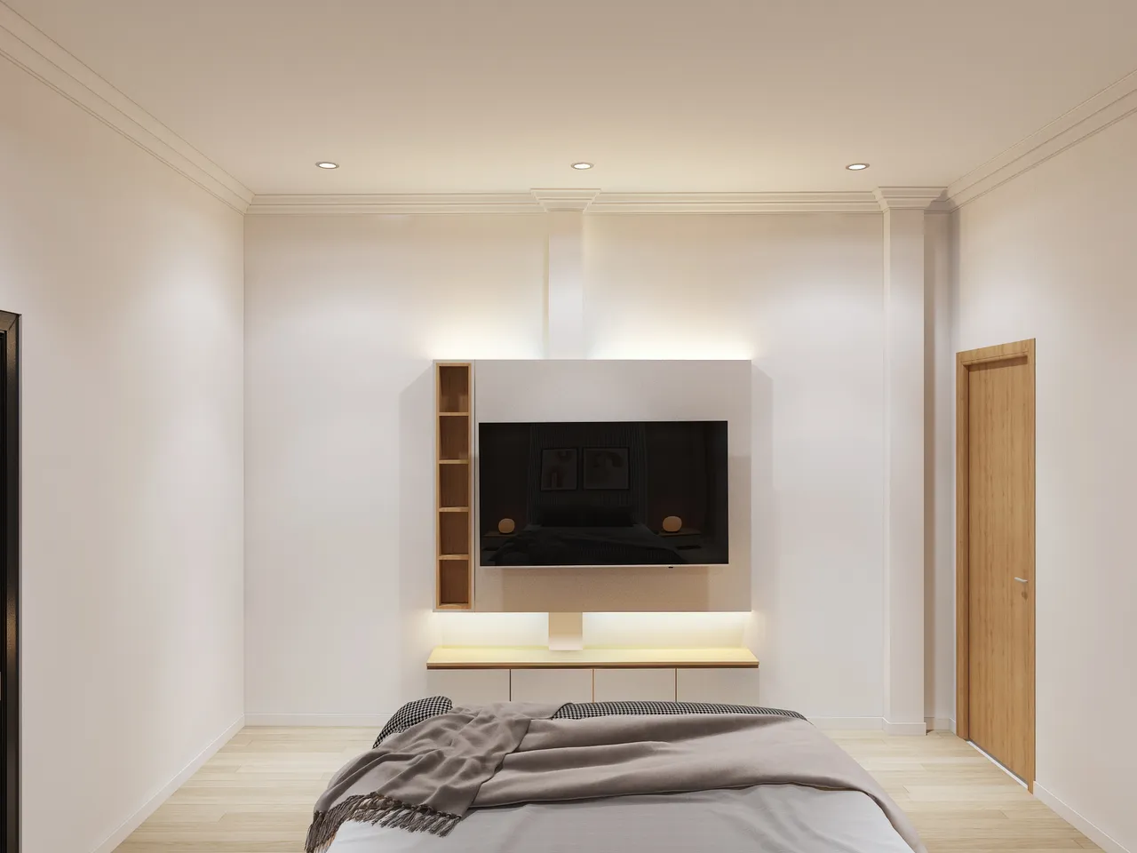 Concept nội thất phòng ngủ Nhà phố Gò Vấp phong cách Bắc Âu Scandinavian