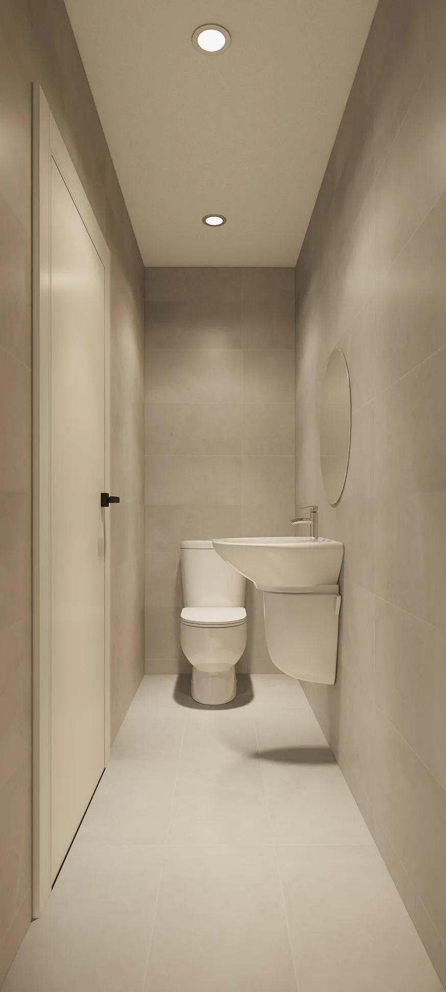 Concept nội thất phòng tắm, nhà vệ sinh Viện đào tạo Spa JS BEAUTY AND ACADEMY