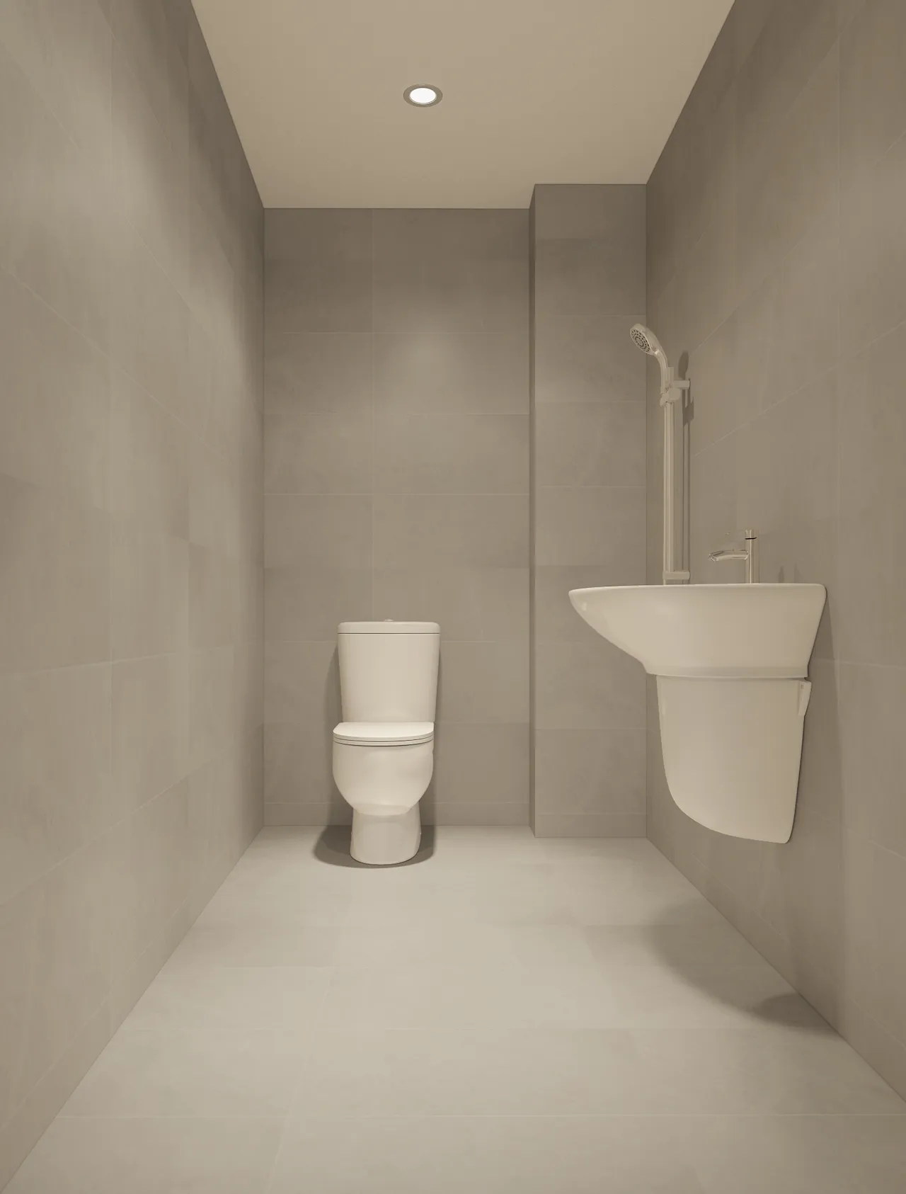 Concept nội thất phòng tắm, nhà vệ sinh Viện đào tạo Spa JS BEAUTY AND ACADEMY