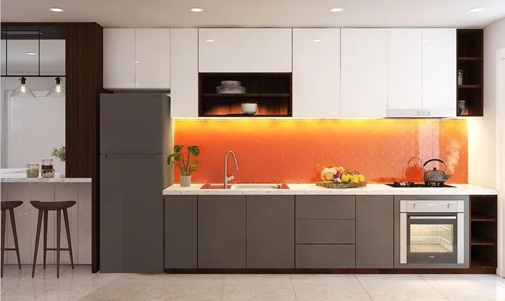 Concept nội thất nhà bếp Căn hộ Scenic Valley Phú Mỹ Hưng phong cách Hiện đại Modern