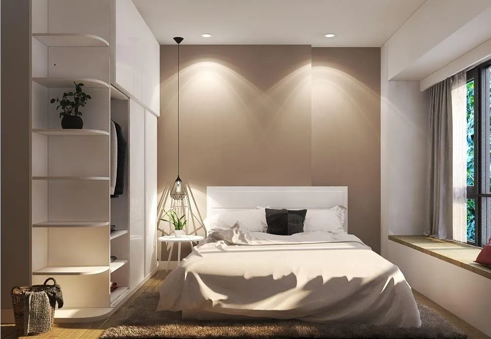 Concept nội thất phòng ngủ Căn hộ Scenic Valley Phú Mỹ Hưng phong cách Hiện đại Modern