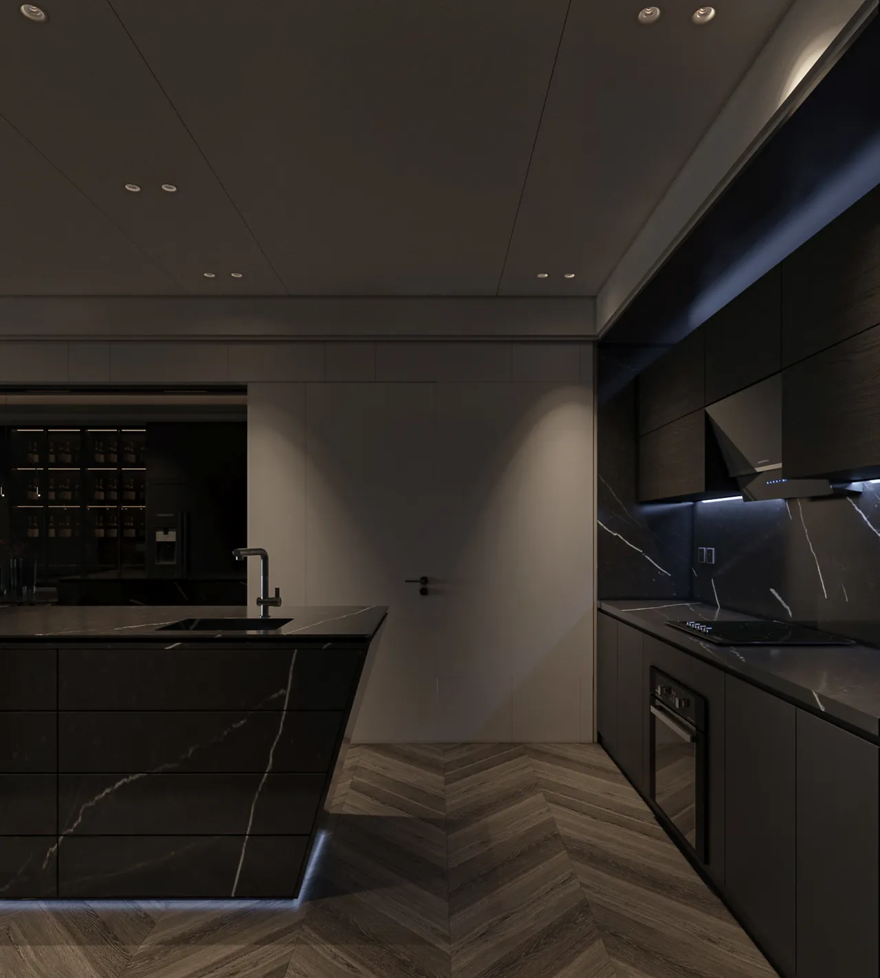 Concept nội thất nhà bếp Căn hộ The Crest Residence Quận 2 phong cách Hiện đại Modern
