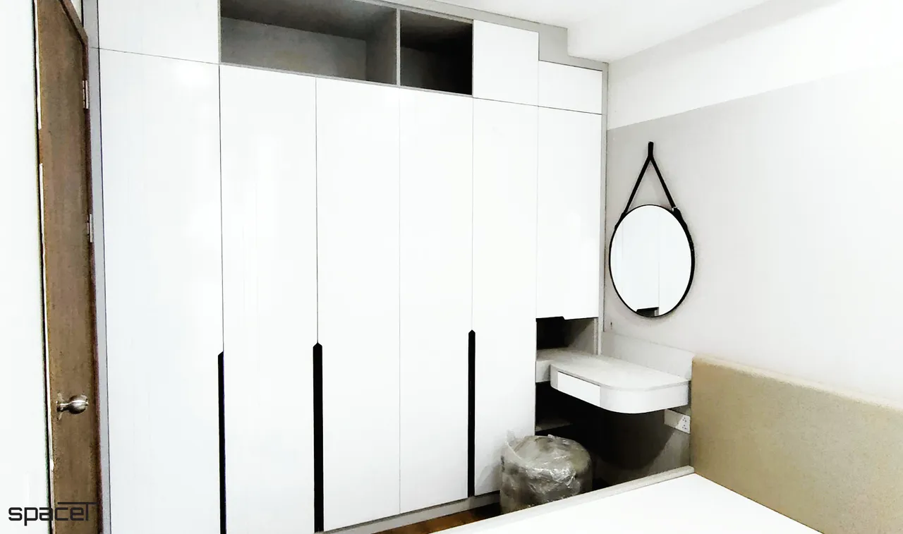 Hoàn thiện nội thất phòng ngủ căn hộ SKy 89 Quận 7 phong cách tối giản Minimalist