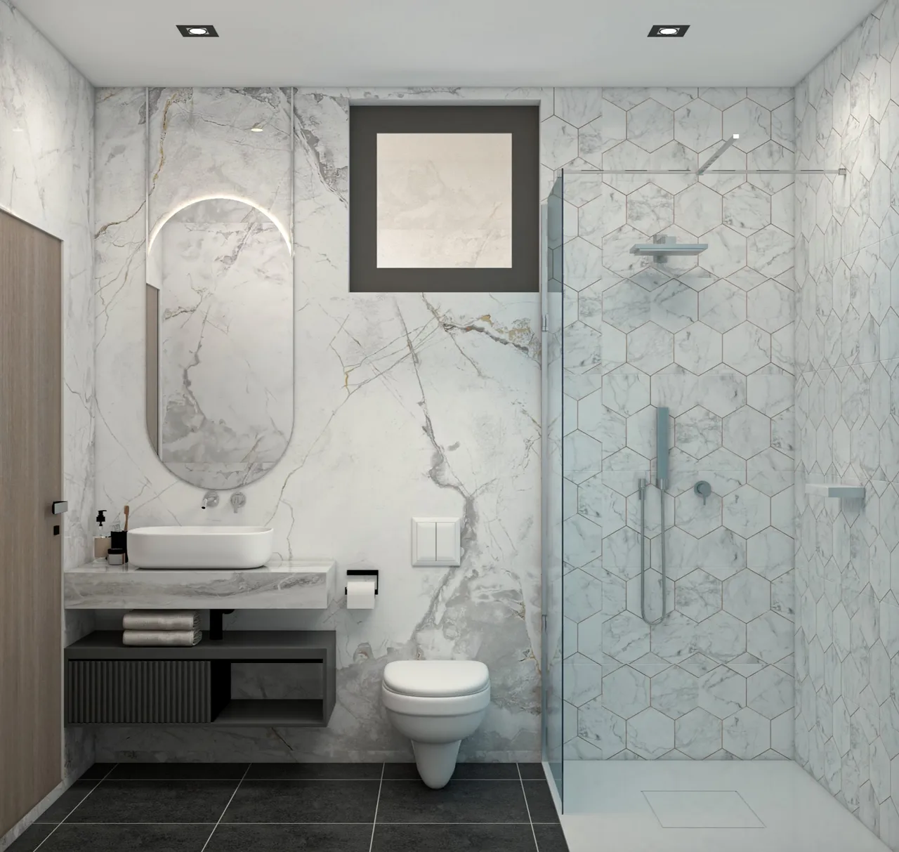  Phòng tắm - Nhà phố Bà Rịa 500m2 - Phong cách Modern 