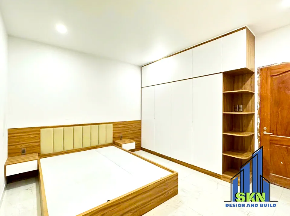 Hoàn thiện nội thất phòng ngủ nhà phố 350m2 phong cách Bắc Âu Scandinavian