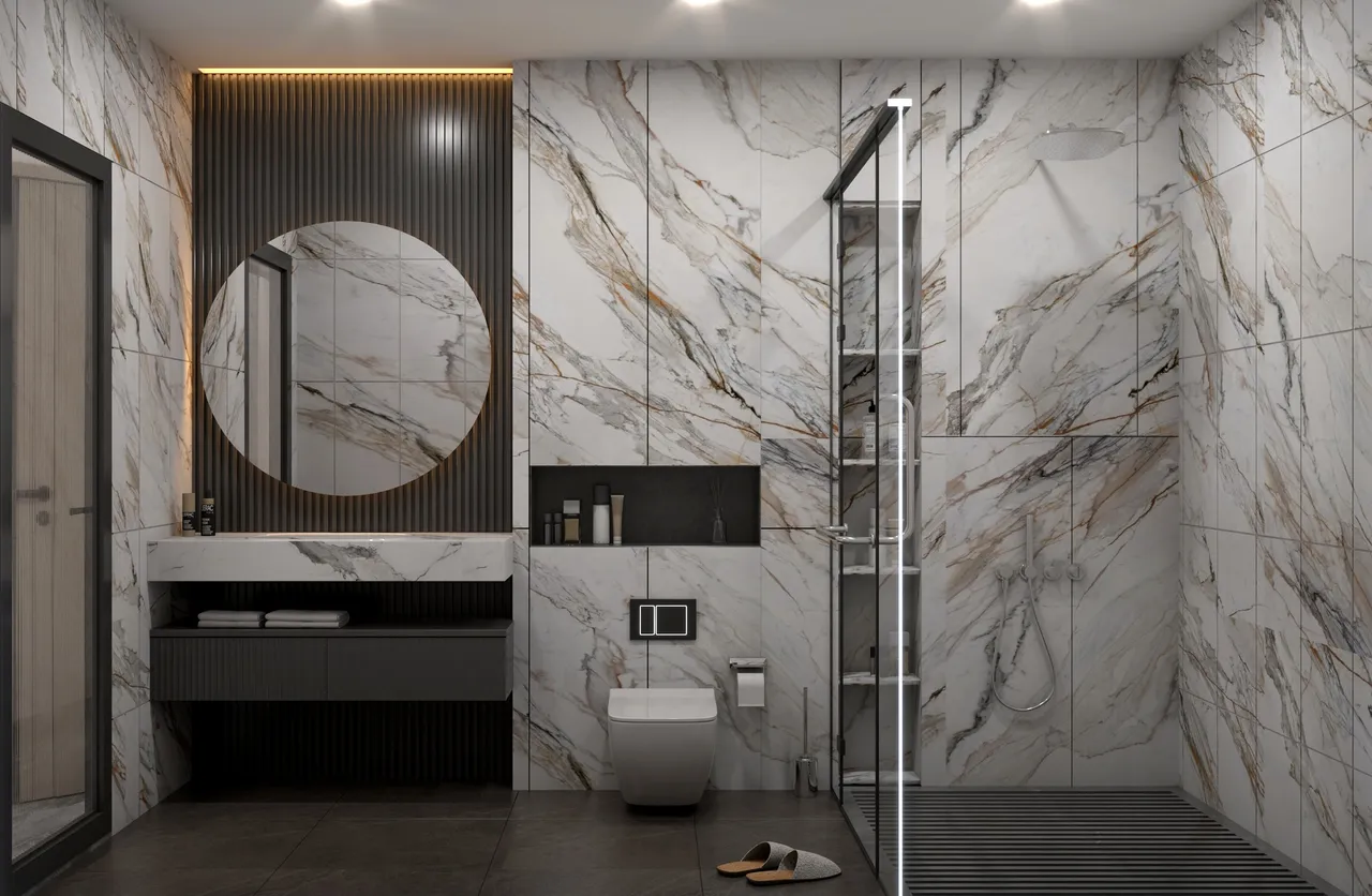  Phòng tắm - Nhà phố Vũng Tàu 450m2 - Phong cách Modern 