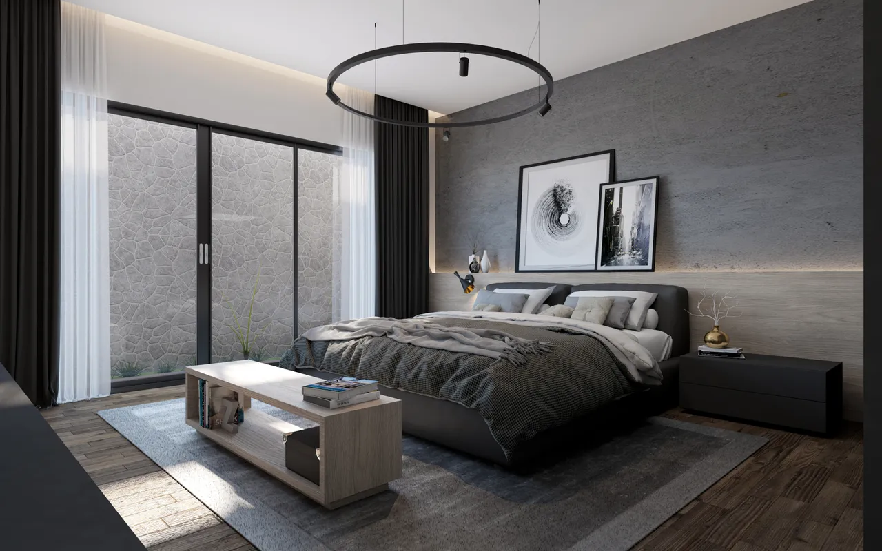  Phòng ngủ - Nhà phố Vũng Tàu 450m2 - Phong cách Modern 