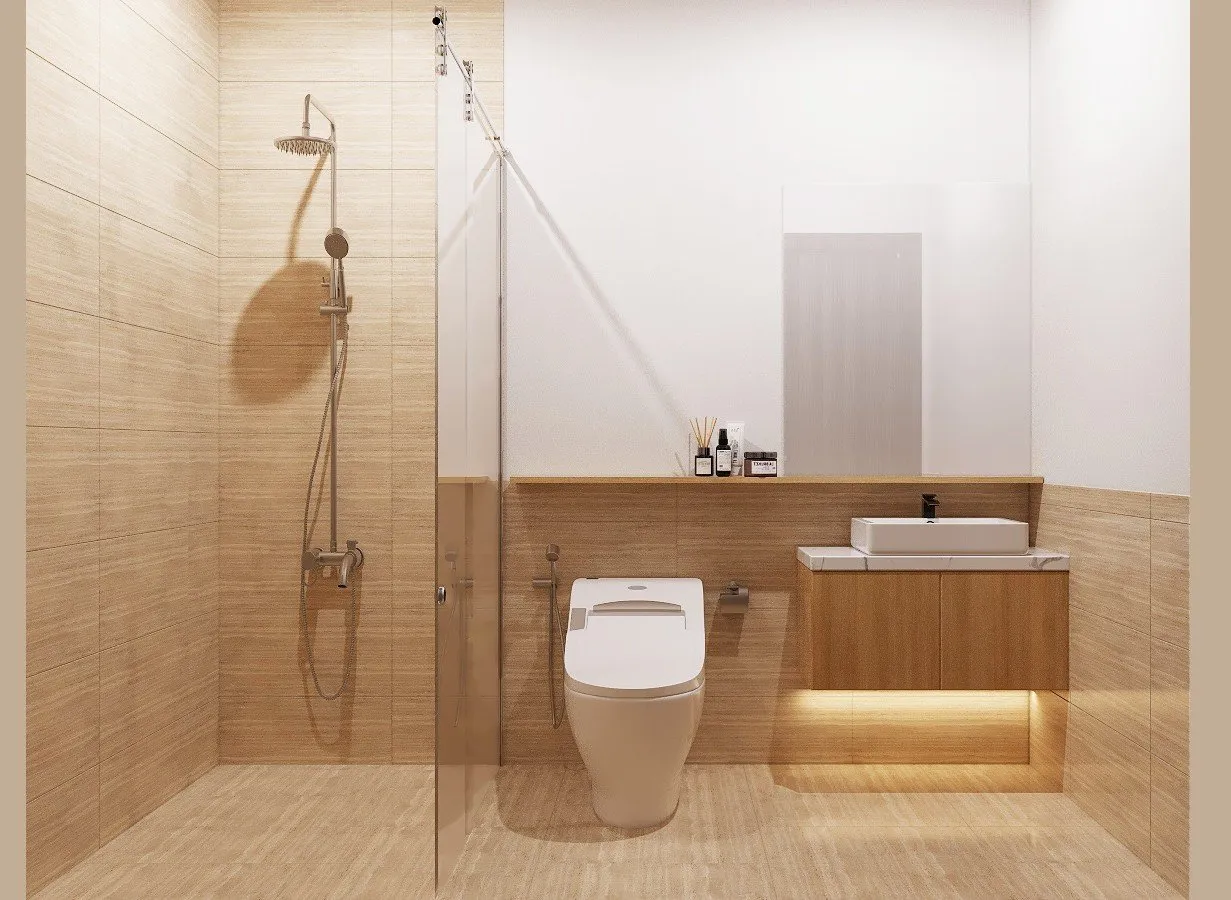  Phòng tắm - Căn hộ Topaz Elite - Phong cách Scandinavian 