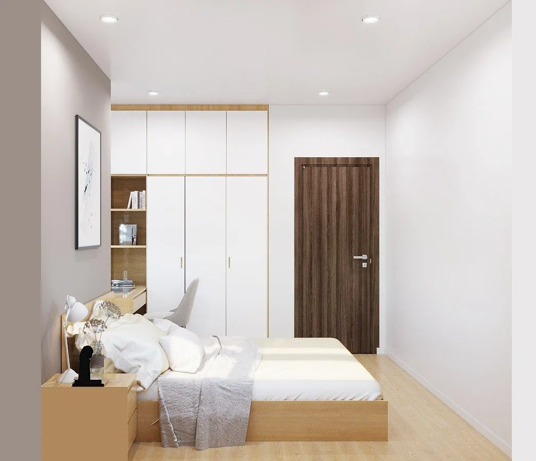 Concept nội thất phòng ngủ Căn hộ Topaz Elite phong cách Bắc Âu Scandinavian