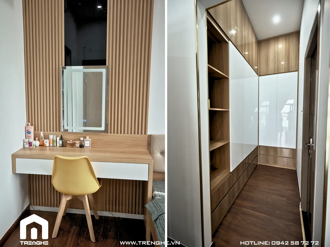 Hoàn thiện nội thất phòng ngủ Master biệt thự Hòa Long 302m2 phong cách Hiện đại Modern