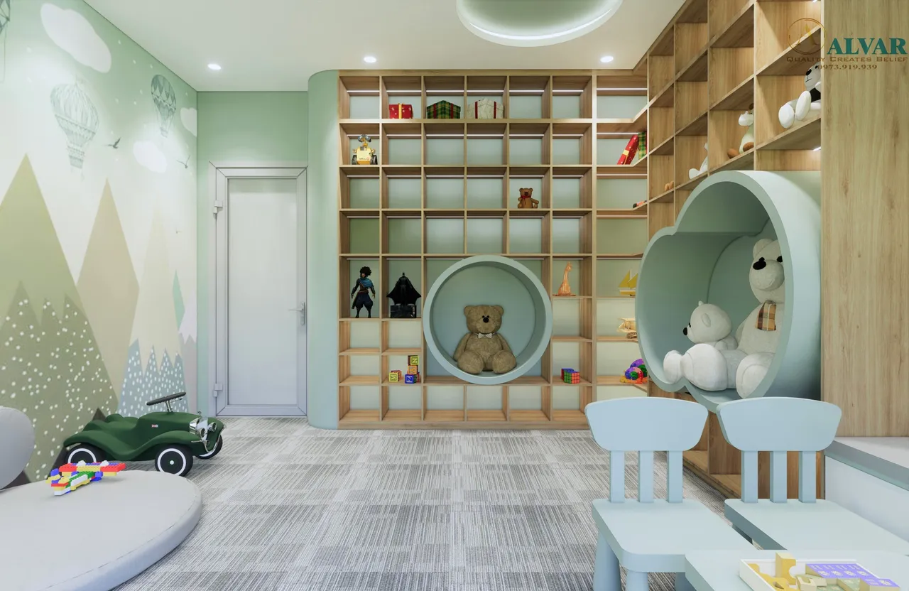Concept nội thất phòng cho bé Nhà phố Bình Phước phong cách hiện đại Modern