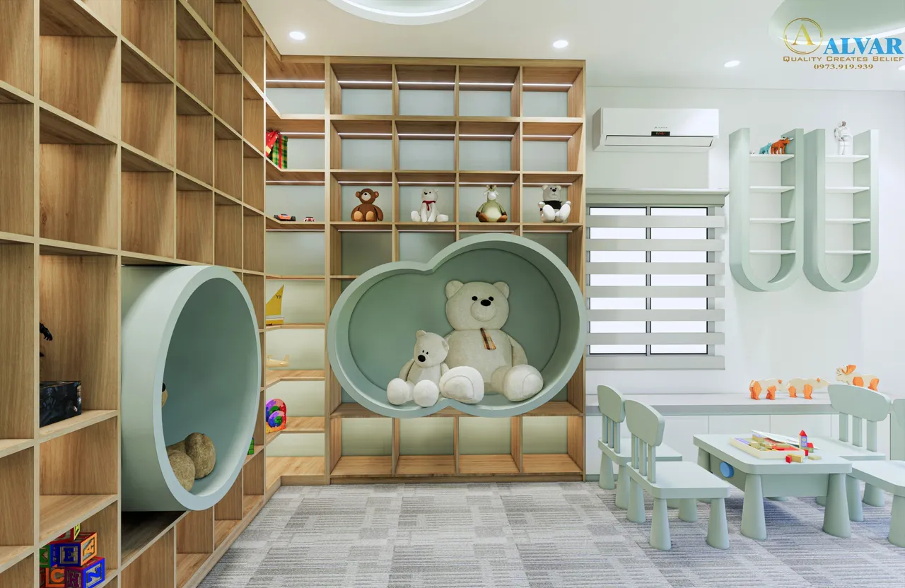 Concept nội thất phòng cho bé Nhà phố Bình Phước phong cách hiện đại Modern