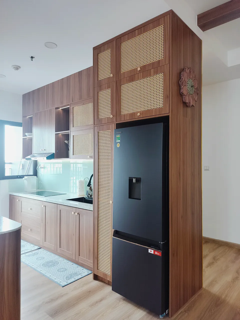 Hoàn thiện nội thất nhà bếp Căn hộ Opal Boulevard Dĩ An phong cách Japandi