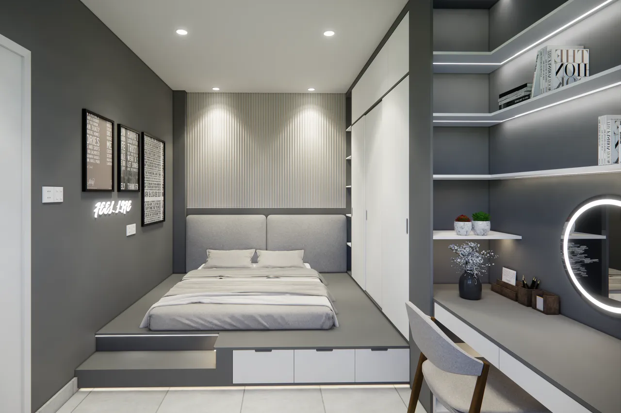 Phòng ngủ Nhà phố Tây Ninh - Phong cách Minimalist