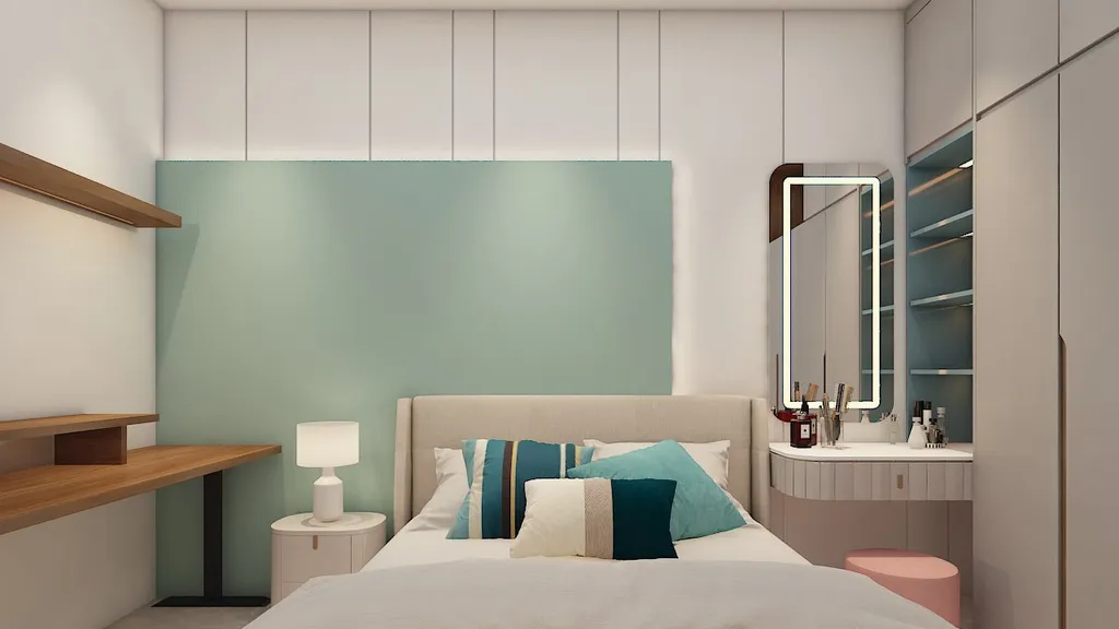 Concept nội thất phòng ngủ Căn hộ HaDo Centrosa Garden phong cách hiện đại Modern