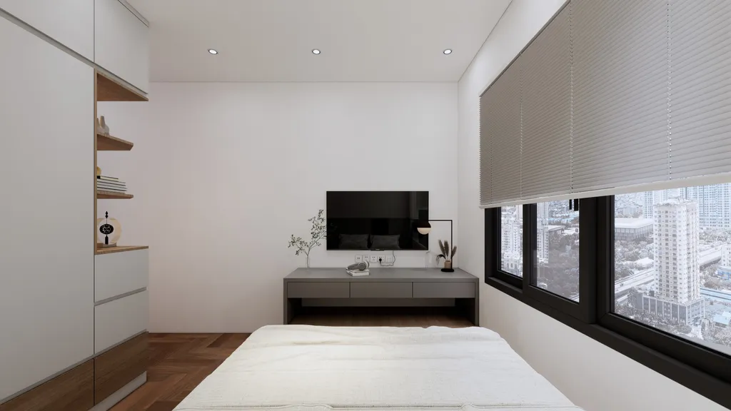 Concept nội thất phòng ngủ Căn hộ chung cư Quân Đội Gò Vấp phong cách hiện đại Modern