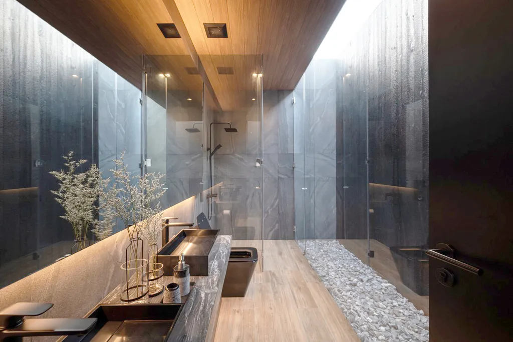 Hoàn thiện nội thất phòng tắm Biệt thự sân vườn Long Thành mang phong cách Minimalist (Tối giản)