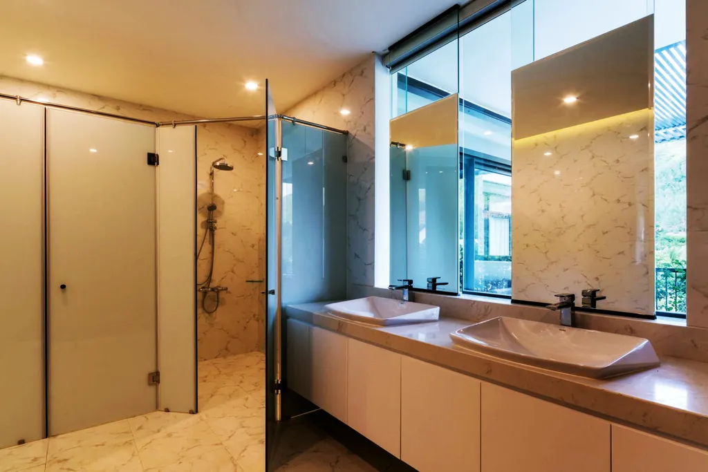 Hoàn thiện nội thất phòng tắm Biệt thự sân vườn Củ Chi mang phong cách Modern (Hiện đại)
