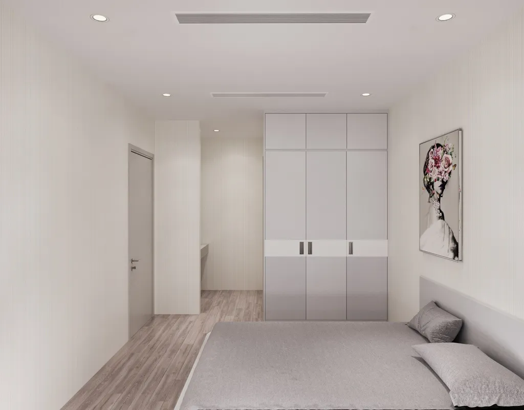 Concept nội thất phòng ngủ Căn hộ The Symphony, Phú Mỹ Hưng Midtown phong cách Minimalist Tối giản