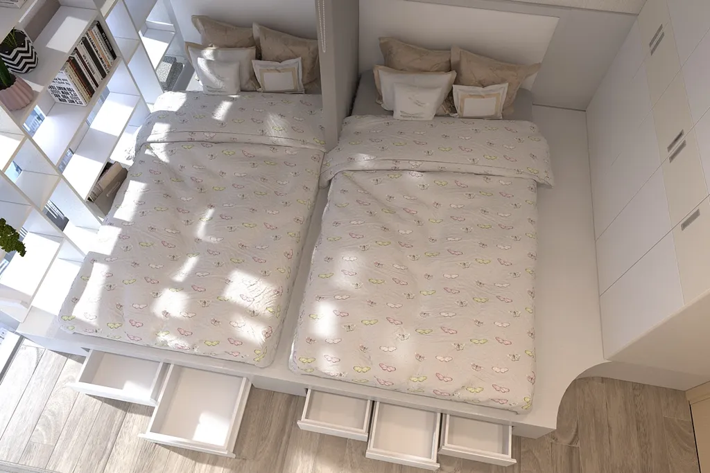 Concept nội thất phòng ngủ cho bé Căn hộ The Symphony, Phú Mỹ Hưng Midtown phong cách Minimalist tối giản
