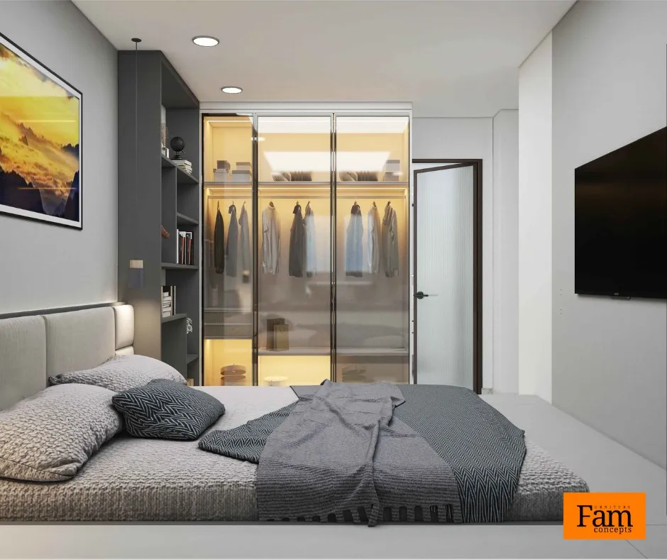 Concept nội thất phòng ngủ Căn hộ Scenic Valley mang phong cách Modern Hiện đại