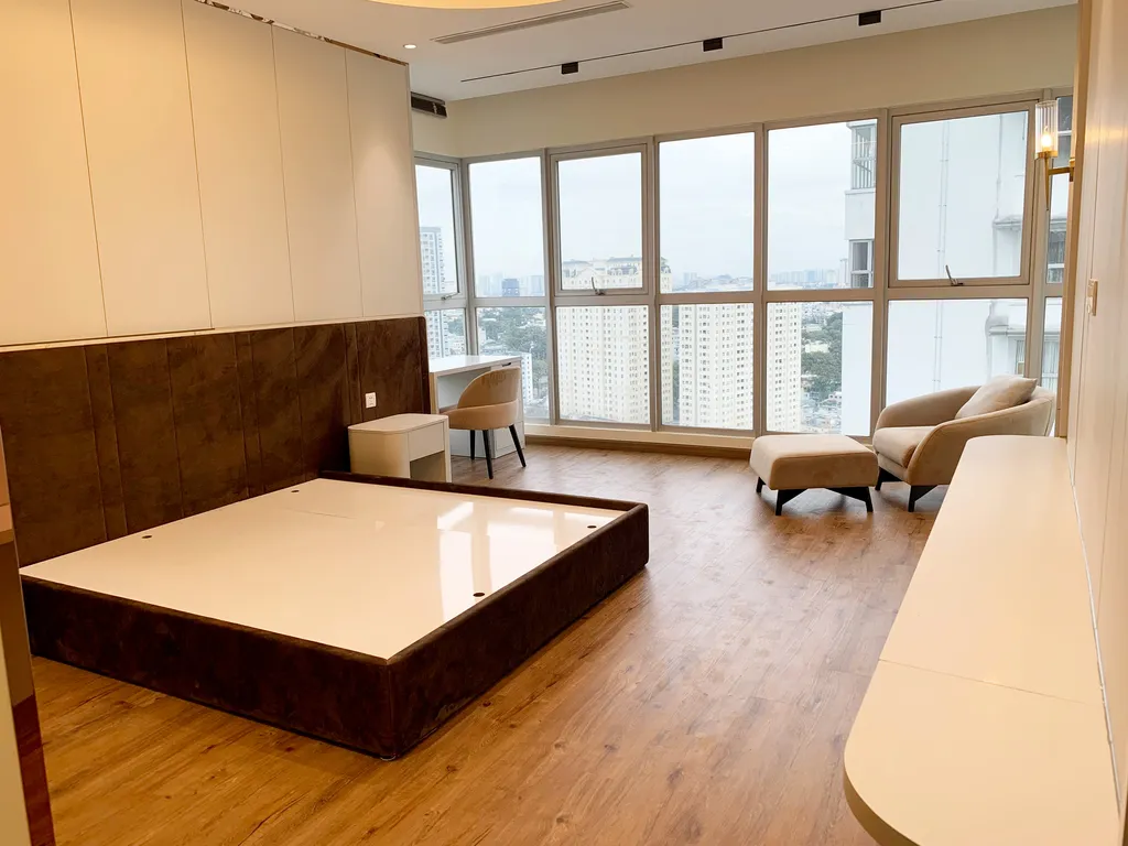 Hoàn thiện nội thất phòng ngủ Penthouse 3 Tháng 2 mang phong cách Modern Hiện đại
