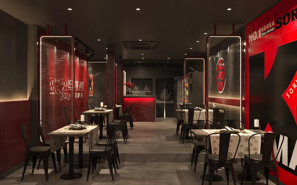 Concept nội thất 3D Nhà hàng SORIMMARA Thảo Điền