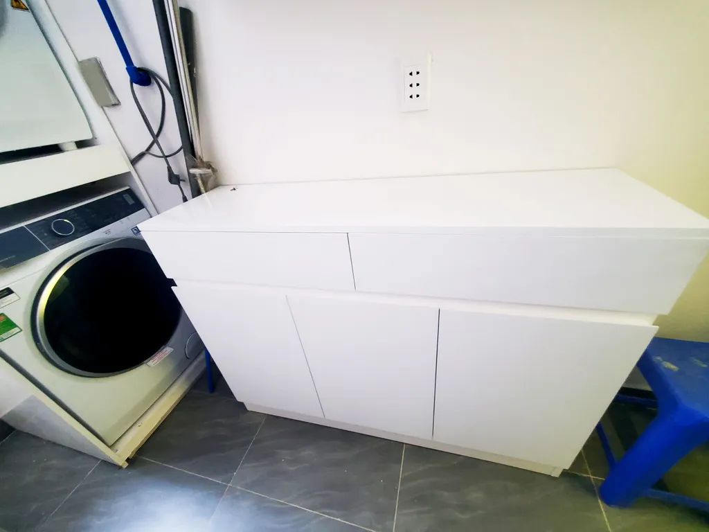 Hoàn thiện nội thất phòng giặt Căn hộ Happy One Premier mang phong cách Modern hiện đại