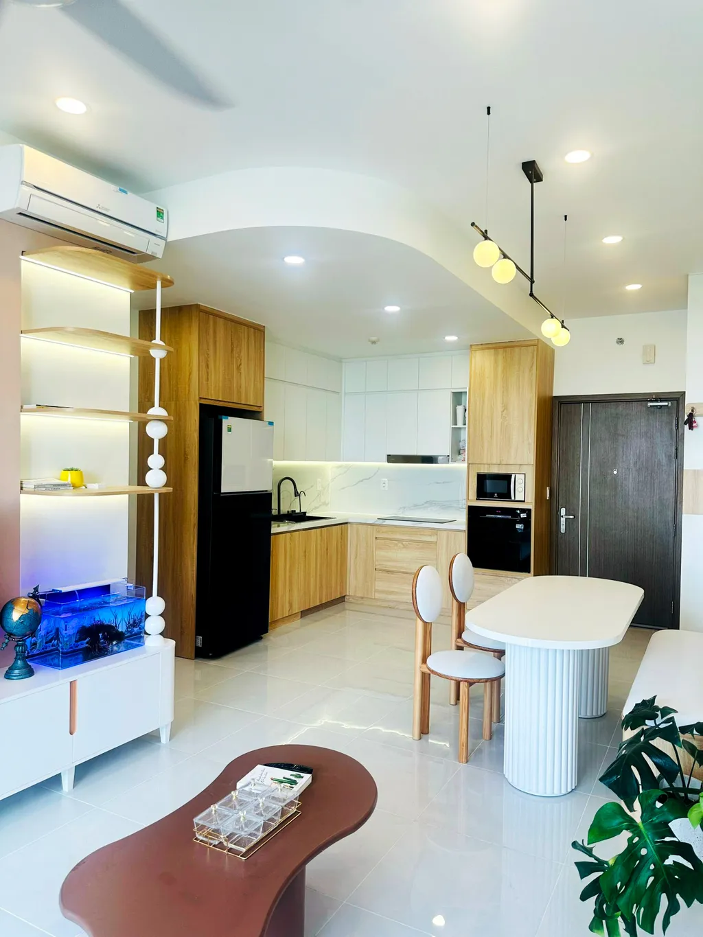 Hoàn thiện nội thất nhà bếp Căn hộ Thảo Điền Quận 2 mang phong cách Japandi