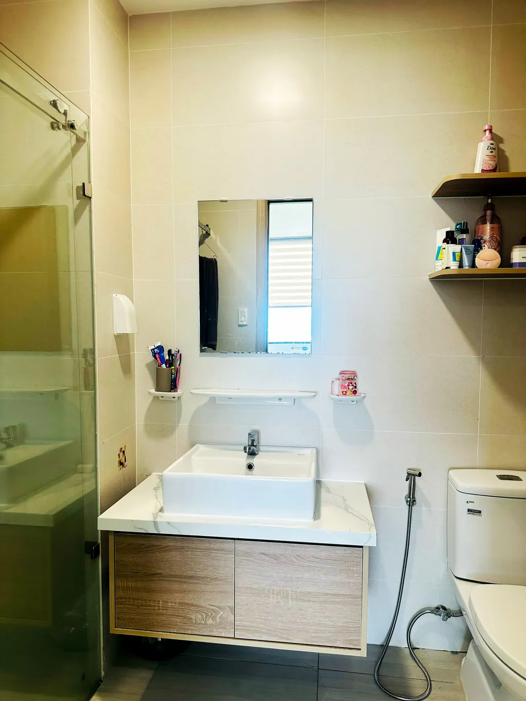 Hoàn thiện nội thất phòng tắm, nhà vệ sinh Căn hộ Thảo Điền Quận 2 mang phong cách Japandi
