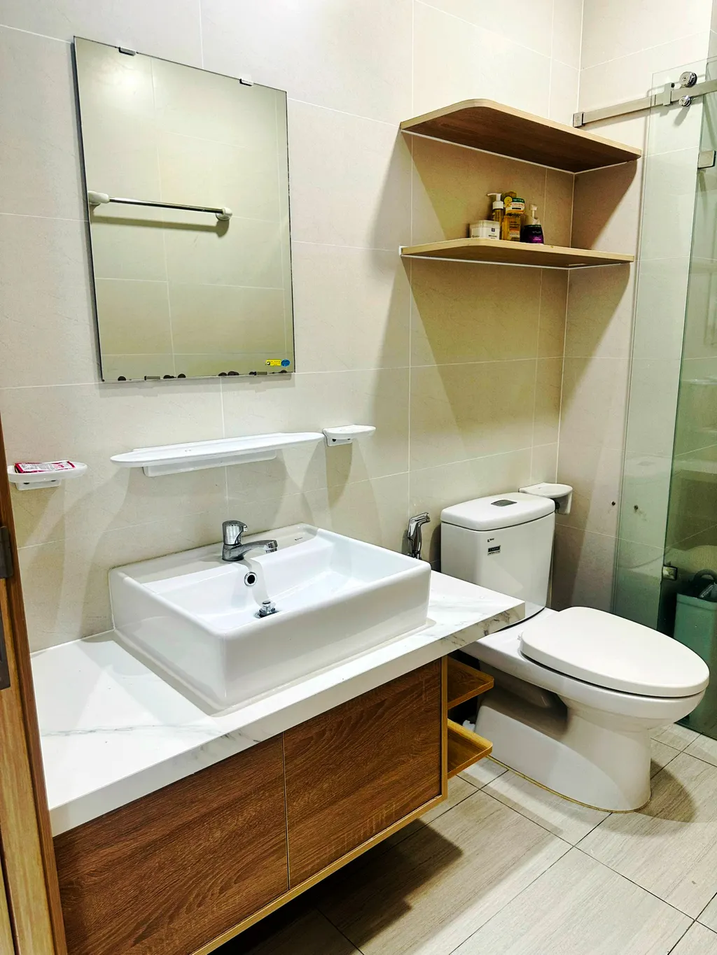 Hoàn thiện nội thất phòng tắm, nhà vệ sinh Căn hộ Thảo Điền Quận 2 mang phong cách Japandi
