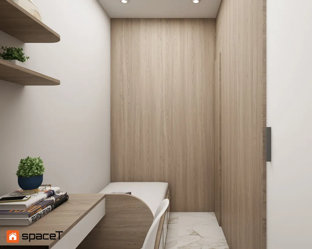 Concept nội thất 3D phòng ngủ Nhà phố Phú Nhuận mang phong cách Scandinavian Bắc Âu