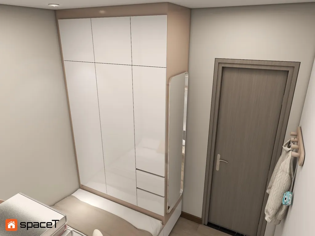 Concept nội thất 3D phòng ngủ Nhà phố Cần Giờ mang phong cách Modern hiện đại