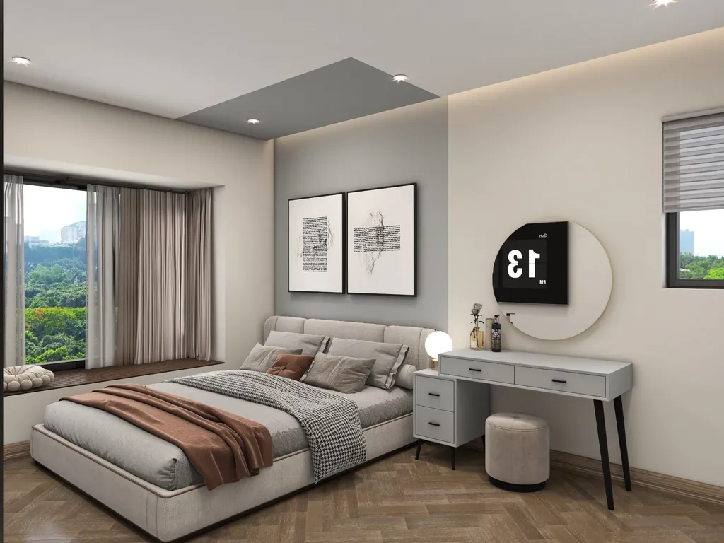 Concept nội thất 3D phòng ngủ Căn hộ chung cư Phú Mỹ Hưng Quận 7 mang phong cách Modern hiện đại