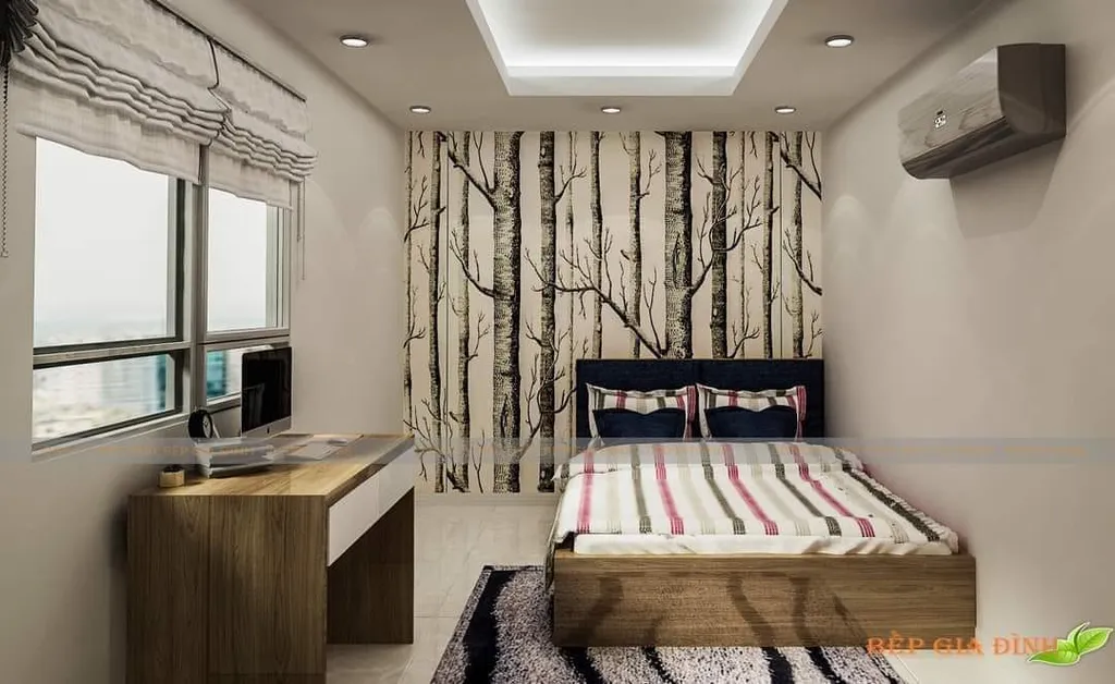 Concept nội thất 3D phòng ngủ Nhà phố chị Giàu mang phong cách Modern hiện đại