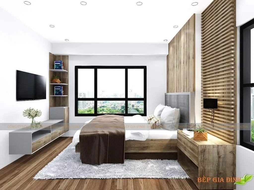 Concept nội thất 3D phòng ngủ Nhà cô Thanh mang phong cách Modern hiện đại