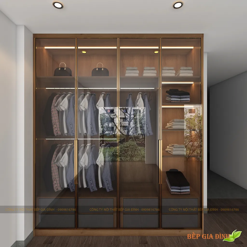 Concept nội thất 3D phòng ngủ Nhà phố Cát Lái mang phong cách Modern hiện đại